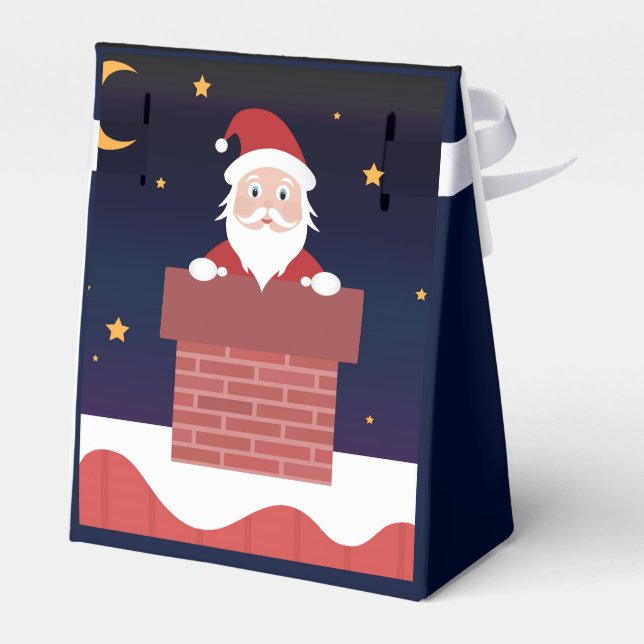 Caixinha De Lembrancinhas Noite de Natal na Chaminé (Verso)