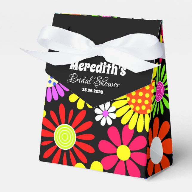 Caixinha De Lembrancinhas Noiva Boho Hippie Floral (Frente)