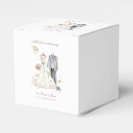 Caixinha De Lembrancinhas Noiva & Noivo de casamento personalizado vestido c