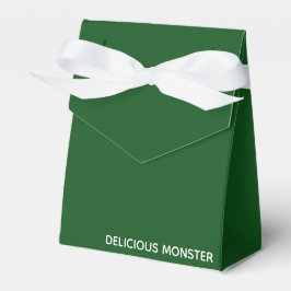 Caixinha De Lembrancinhas Nome de cor verde do Monster delicioso