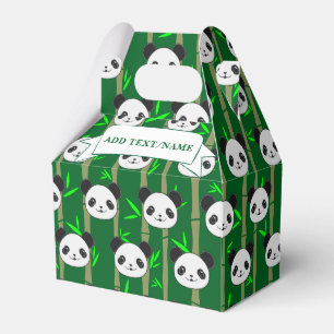 Caixinha De Lembrancinhas Nome Personalizado do Padrão Bamboo Banda Cute