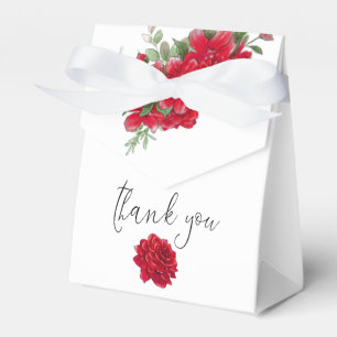Caixinha De Lembrancinhas Nomes de Florestas de Rosas vermelhas Profundos -
