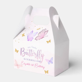 Caixinha De Lembrancinhas Nossa Pequena Borboleta Rosa primeiro aniversario 