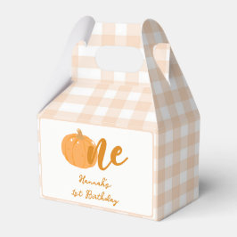 Caixinha De Lembrancinhas Nosso Pequeno primeiro aniversario Laranja De Pump