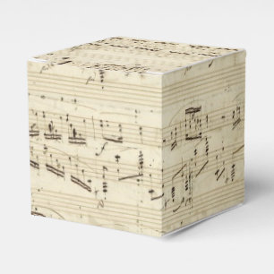 Caixinha De Lembrancinhas Notas de música antigas - Chopin Music Sheet