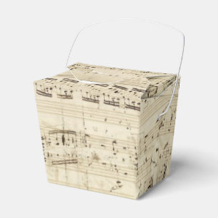 Caixinha De Lembrancinhas Notas de música antigas - Chopin Music Sheet