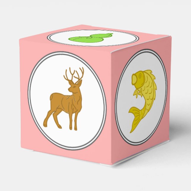 Caixinha De Lembrancinhas Novidade do Jogo de Portos de Caranguejo de Peixes (Verso)