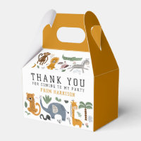 Obrigado Aniversário Dois Animais Selvagens Safari