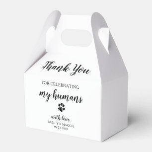 Caixinha De Lembrancinhas Obrigado Casamento de Doggie Bag Dog Treat