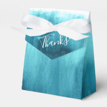 Obrigado de casamento de lavagem de água aqua