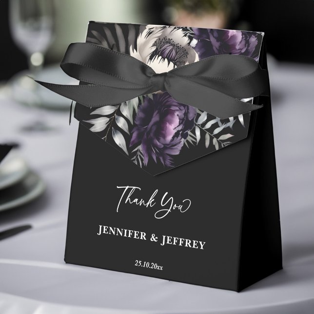 Caixinha De Lembrancinhas Obrigado de casamento elegante do mano negro (Dark moody boho elegant wedding thank you favor box wedding favors personalized favor box gothic)