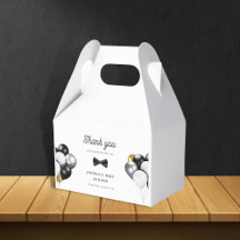 Obrigado Dourado Balões Prateados Chá de fraldas