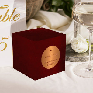 Caixinha De Lembrancinhas Obrigado luxuoso formal do casamento do ouro de