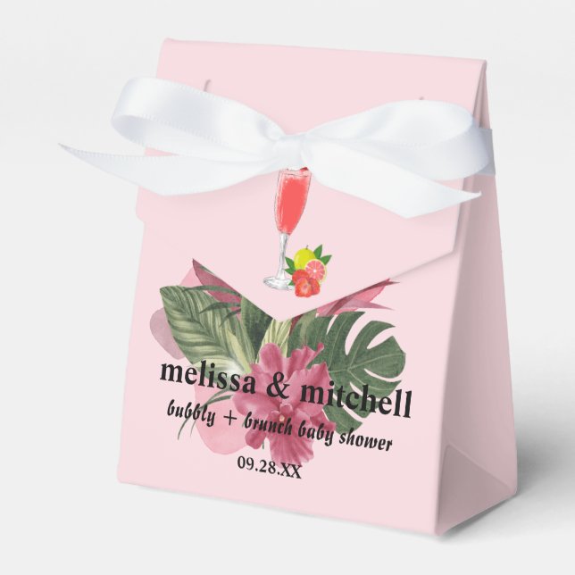 Caixinha De Lembrancinhas Obrigado mimosa de brunch incrivelmente (Frente)