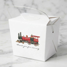 Caixinha De Lembrancinhas Obrigado Por Ter Vindo Comboio Vermelho Sair Da Ca