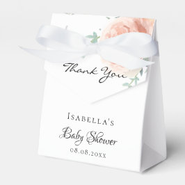 Caixinha De Lembrancinhas obrigado rosa dourado cor-de-rosa menina floral ch