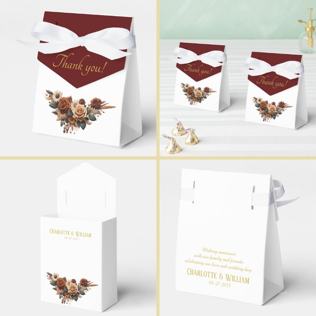 Caixinha De Lembrancinhas Obrigado Rustic Floral (Criador carregado)