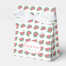 Obrigado! | Watermelon Pattern Tent Favor Box