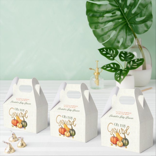 Caixinha De Lembrancinhas Oh Meu Chá de fraldas De Abóbora (Múltiplo)