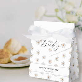 Caixinha De Lembrancinhas Olá, Primavera de bebê Chá de fraldas Daffodil