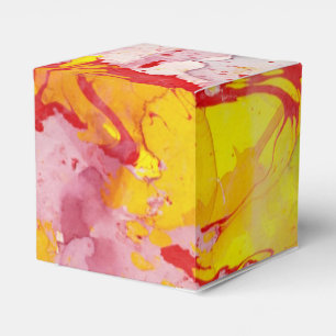 Caixinha De Lembrancinhas Olho Amarelo Amarelo Verde Vermelho Moderno Roxo