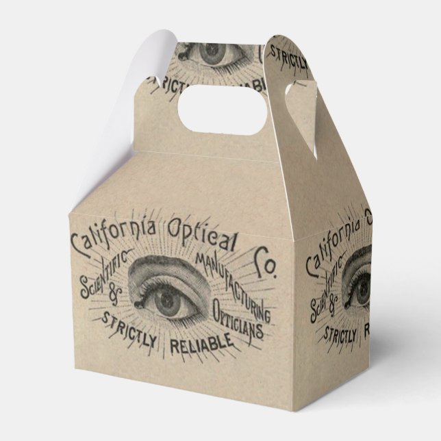 Caixinha De Lembrancinhas Óptica de propaganda antiga (Frente)