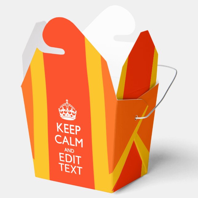 Caixinha De Lembrancinhas Orange Union Jack British Flag Swag (Aberto)