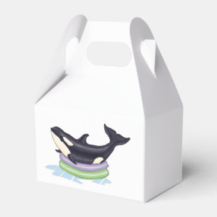 Caixinha De Lembrancinhas Orca em uma piscina do kiddie