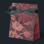 Caixinha De Lembrancinhas Ornamentado Vintage Lace Damask<br><div class="desc">Caixa de cor damasco de renda doce em sotaque de cobre,  burgundy e preto.</div>