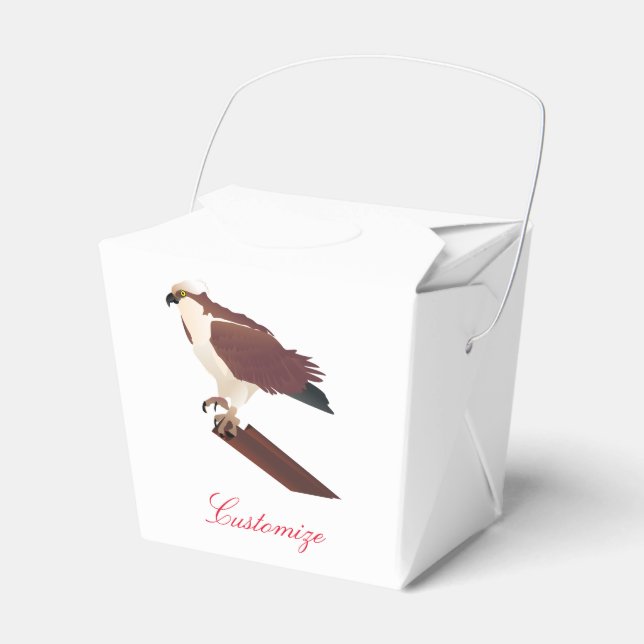Caixinha De Lembrancinhas Osprey Hawk Raptor Thunder_Cove (Frente)