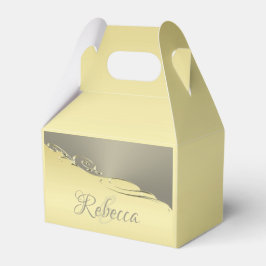 Caixinha De Lembrancinhas Ouro de luxo decorativo em ouro e prata