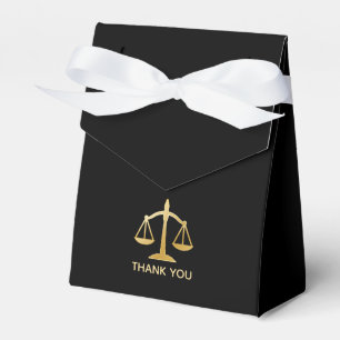 Caixinha De Lembrancinhas Ouro do Tema da Lei de Justiça