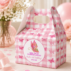 Caixinha De Lembrancinhas Ouro rosa roxo elegante aniversário de menina borb