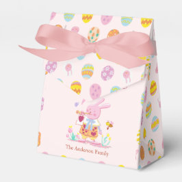 Caixinha De Lembrancinhas Ovo De Coelhinho Rosa-felz pascoa Caça-Coelhinho