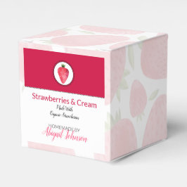 Caixinha De Lembrancinhas Pacote de Banho e Corpo Homemade | Morango