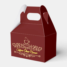 Caixinha De Lembrancinhas Padaria moderna de café bem-vinda Logotipo persona
