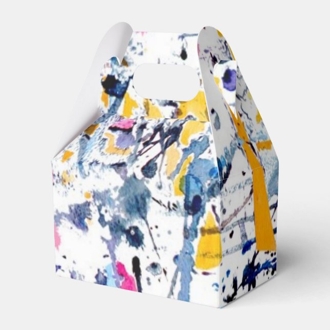 Caixinha De Lembrancinhas padrão abstrato (Frente)