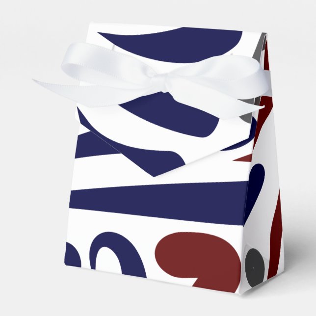 Caixinha De Lembrancinhas padrão abstrato bonito (Frente)