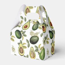Caixinha De Lembrancinhas Padrão Botânico Avocado Por Aquarela