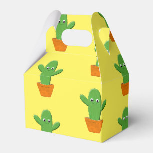 Caixinha De Lembrancinhas Padrão de Cactus de Cartoon Bonito