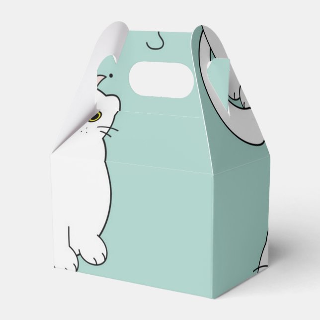 Caixinha De Lembrancinhas Padrão de Cat (Frente)