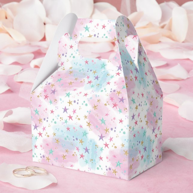 Caixinha De Lembrancinhas Padrão de Doces e Açúcar (Casamento)