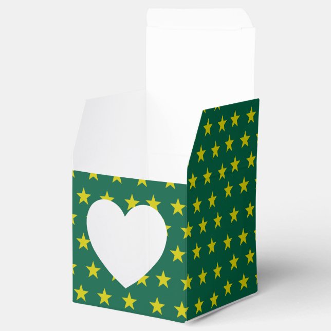 Caixinha De Lembrancinhas padrão de estrelas (Aberto)