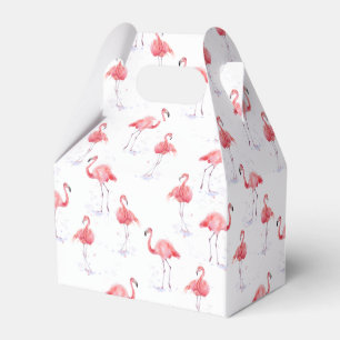 Caixinha De Lembrancinhas Padrão de flamingo rosa elegante