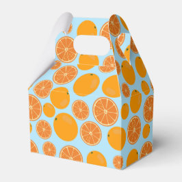 Caixinha De Lembrancinhas Padrão de Fruta laranja
