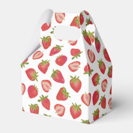 Caixinha De Lembrancinhas Padrão de frutas de morango