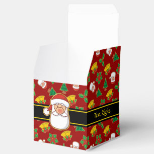 Caixinha De Lembrancinhas Padrão de Ícones de Natal