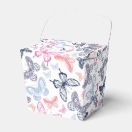 Caixinha De Lembrancinhas Padrão de Ilustração de Borboleta Colorida Bonita