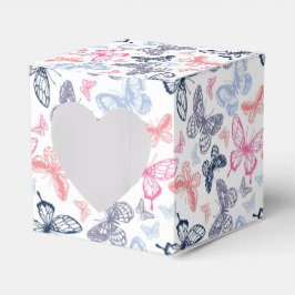 Caixinha De Lembrancinhas Padrão de Ilustração de Borboleta Colorida Bonita