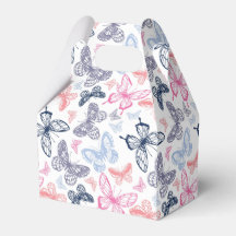 Padrão de Ilustração de Borboleta Colorida Bonita